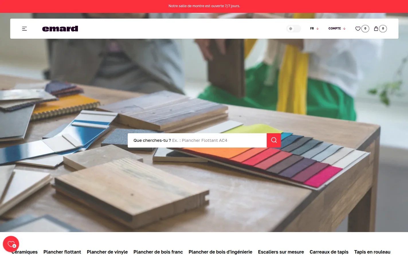 Page d’accueil d’emardcp.com