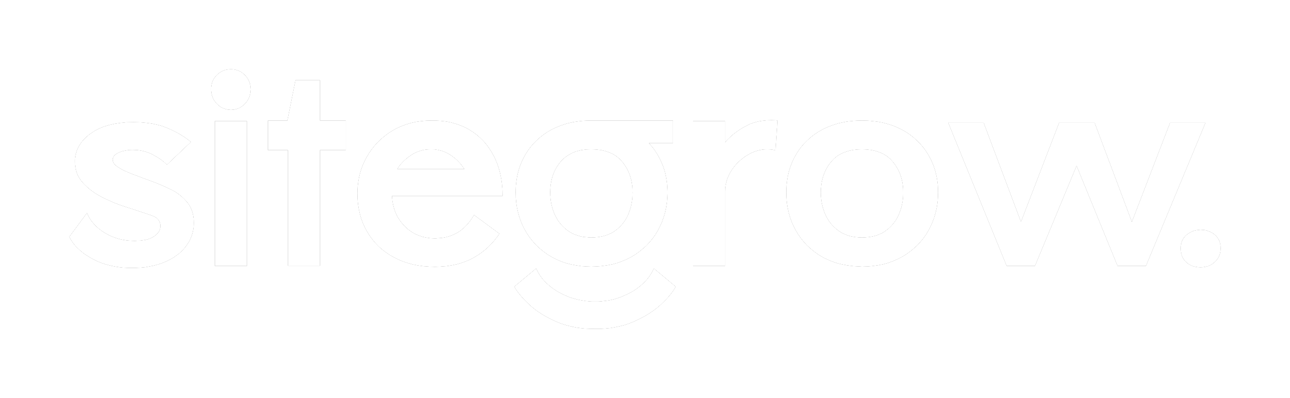 Sitegrow, logo blanc